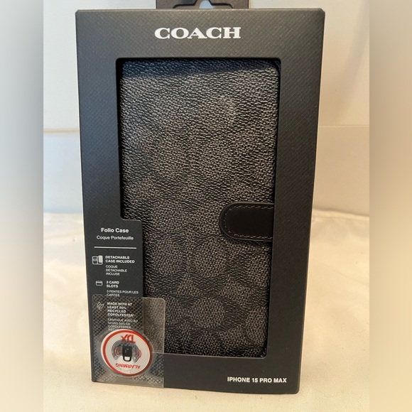 Coach (R $129) authentic IPhone 15 Pro Max Case Wallet NWT - Picture 4 of 13